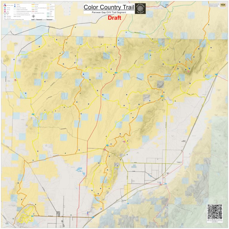 Parowan Gap Trail Map Brian Head UTV/ATV Rental